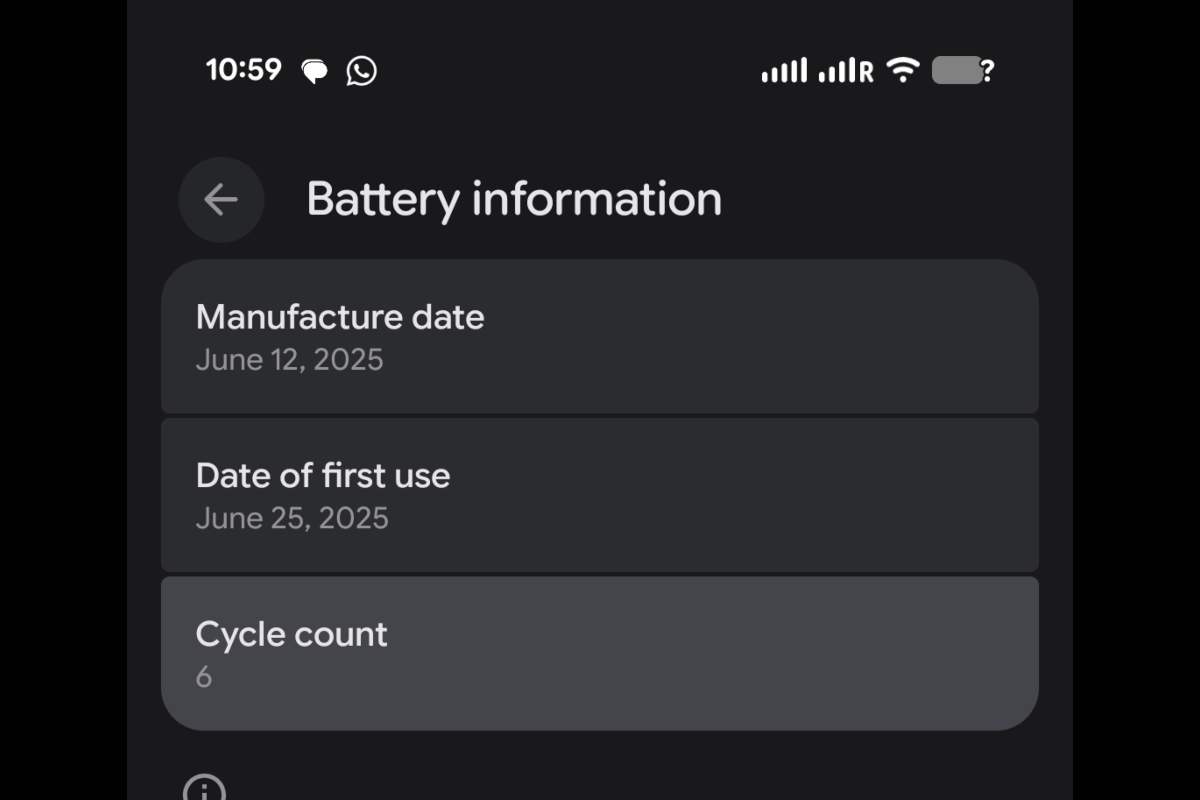 schermata google pixel con ?