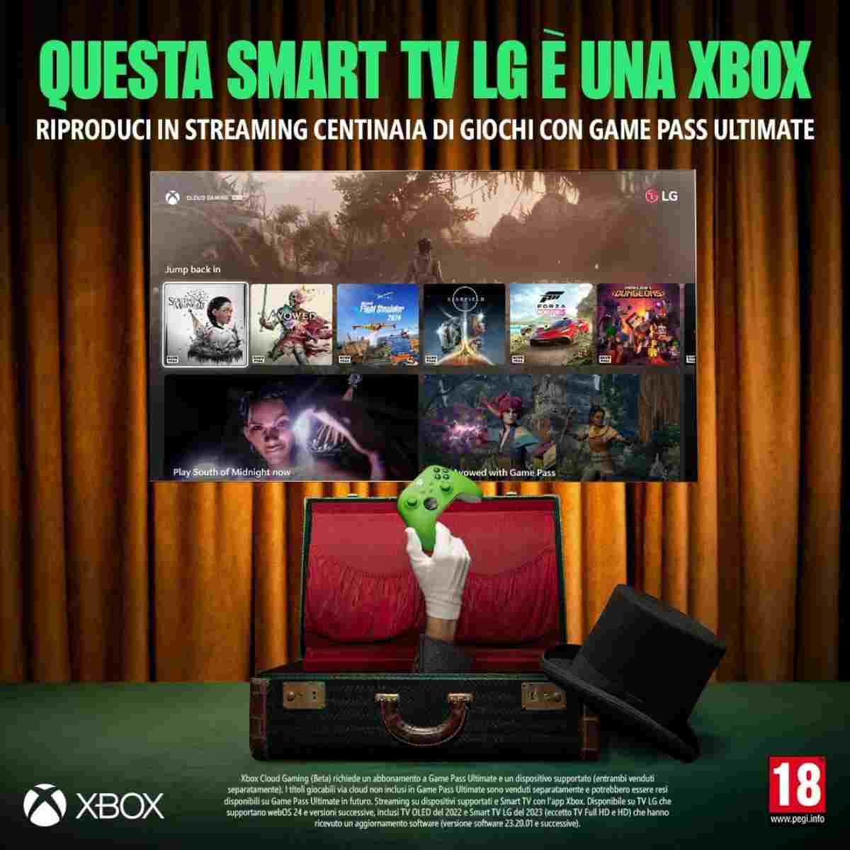 Smart TV LG di Xbox