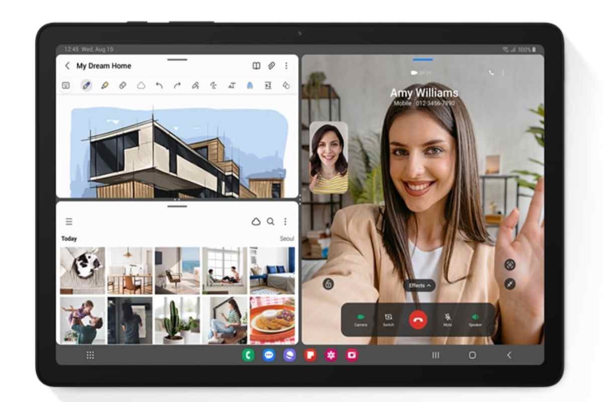 Tablet in videochiamata