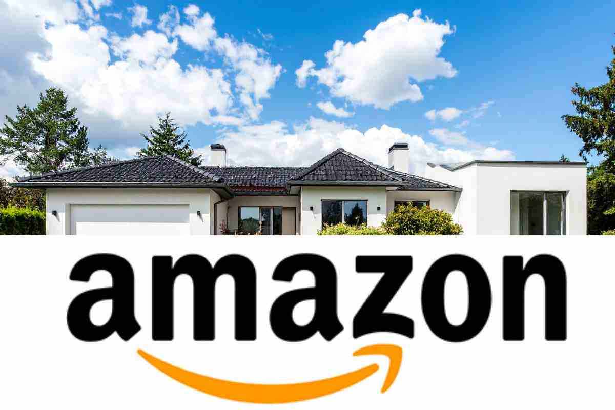 casa con giardino e logo amazon