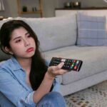 donna stufa con telecomando