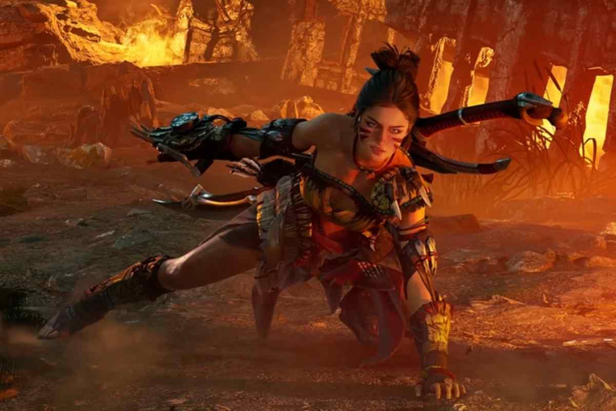 personaggio di horizon steel frontiers nel fuoco