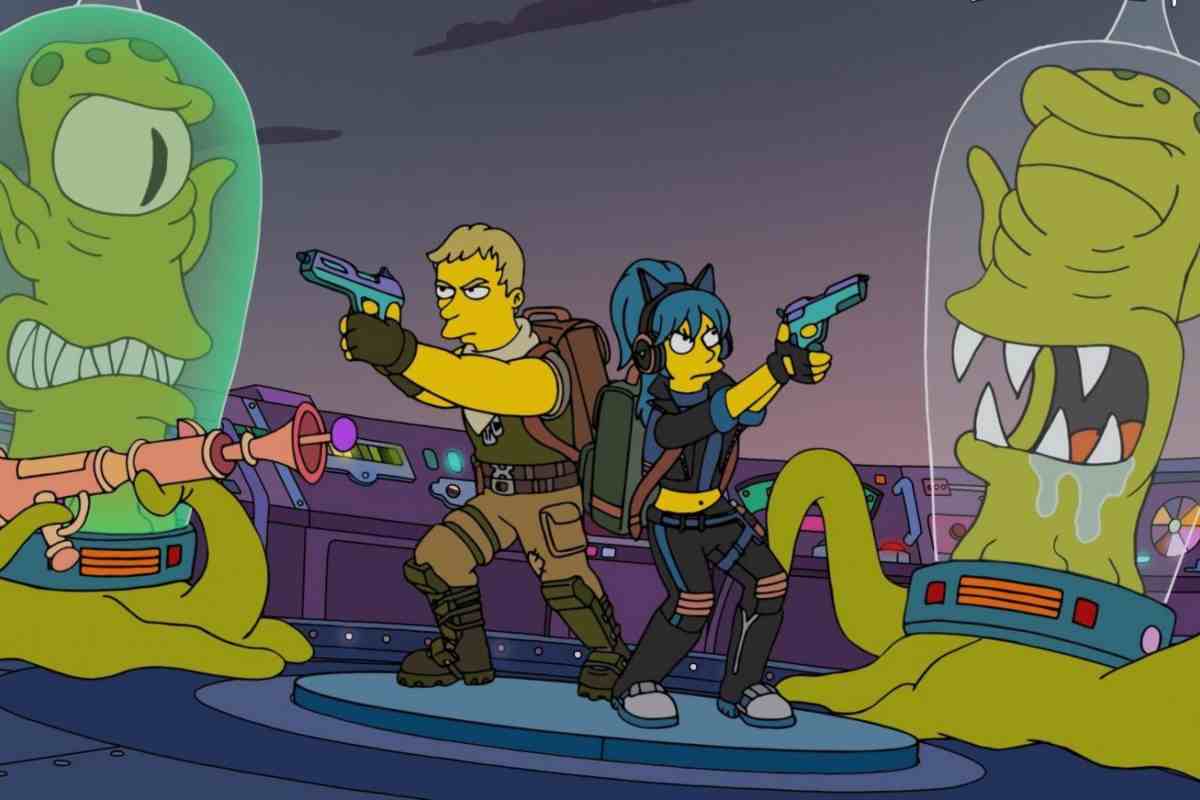 personaggi simpson dentro fortnite