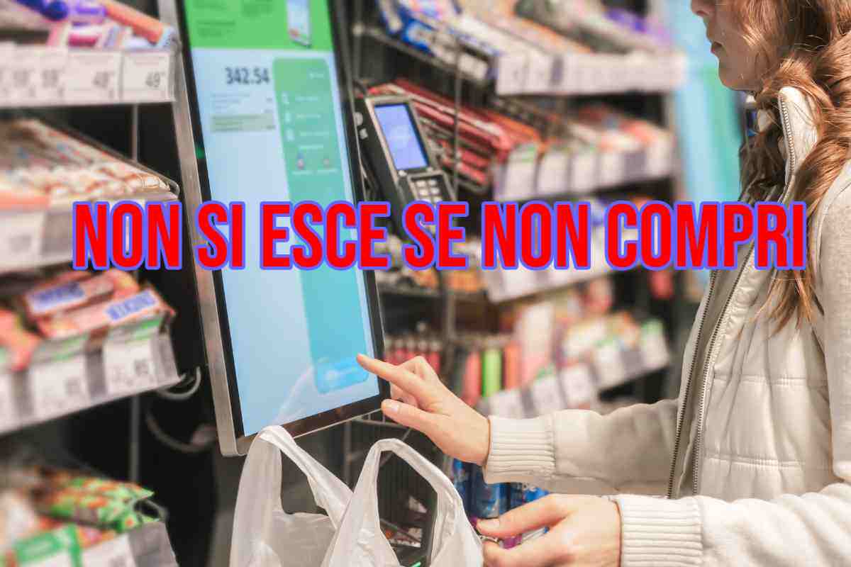 donna che fa la spesa