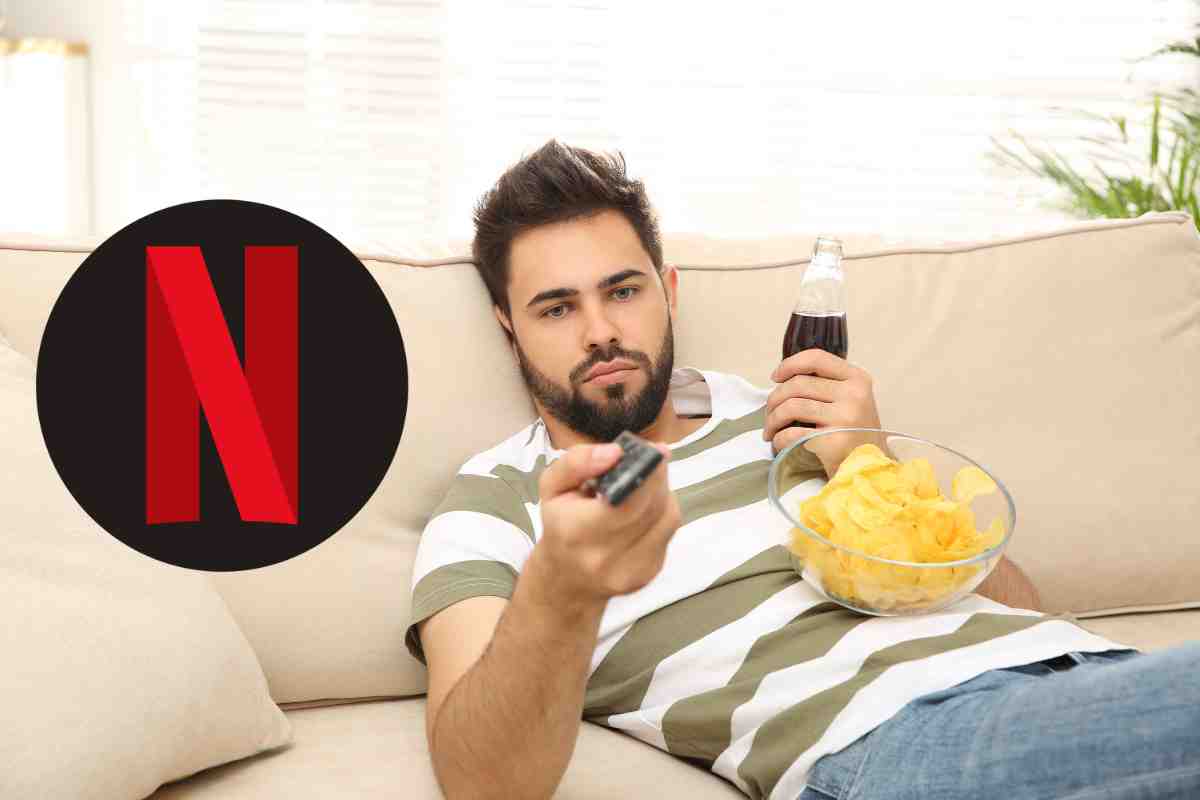 uomo triste e logo netflix