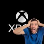 logo xbox e uomo sconvolto